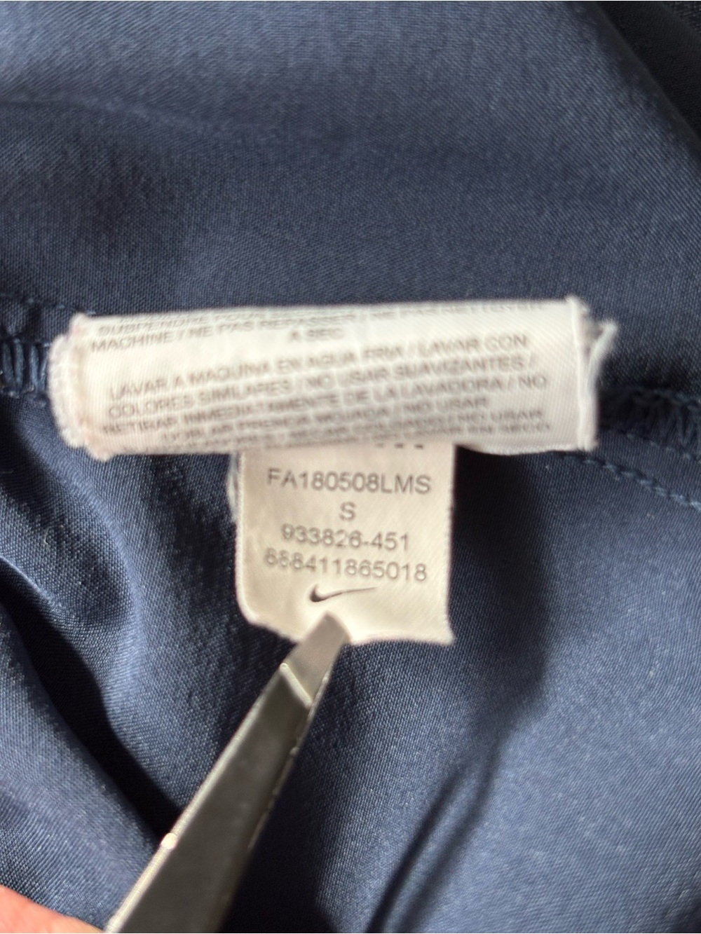 NIKE sz S Navy Blue Dri-Fit Bliss Victory Training Pants 933826 - Picture 14 of 14